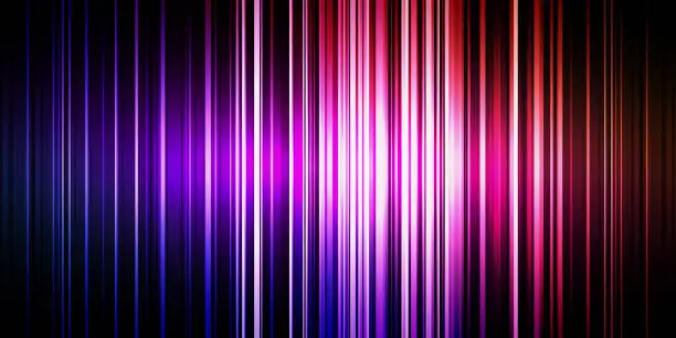 Vector illustration of Colorful neon light line background.