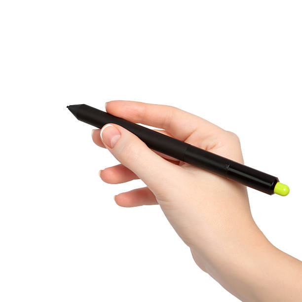 istock isolated female hand with pencil 162279041