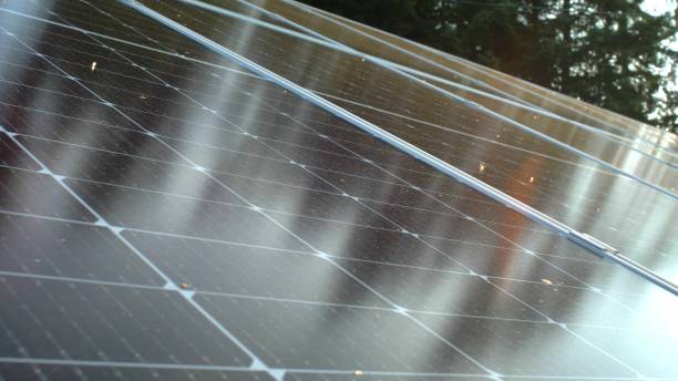 istock Photovoltaic Solar Panels Close-Up at Sunset 1622801961