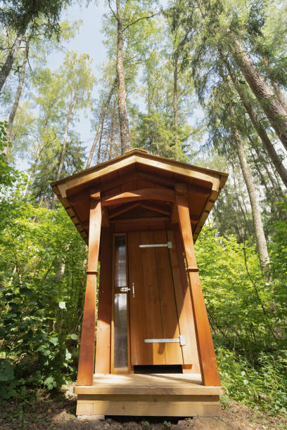 istock Private toilet in nature in a wood forest. 1622812954
