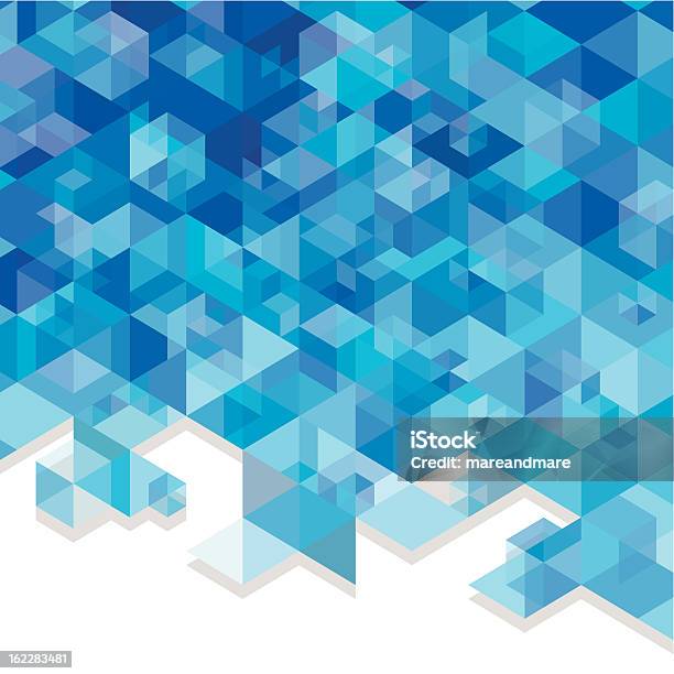 Blue Cubes Stock Illustration - Download Image Now - Toy Block, Backgrounds, Jigsaw Puzzle