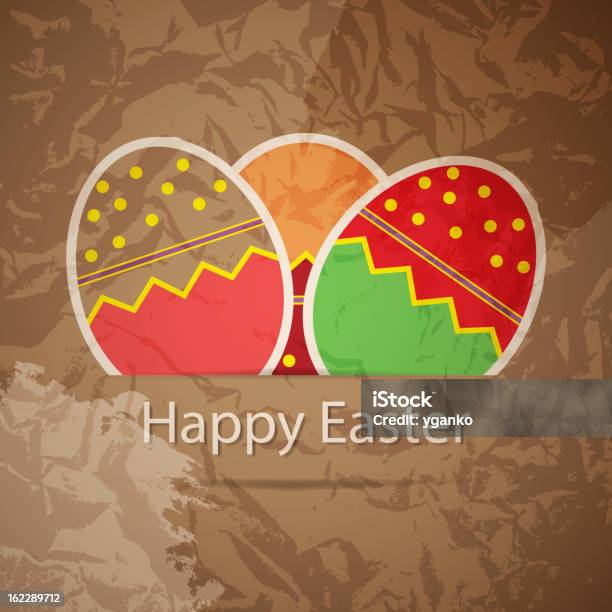 카드 다채로운 Eggs 벡터 일러스트레이션 0명에 대한 스톡 벡터 아트 및 기타 이미지 - 0명, 갈색, 노랑