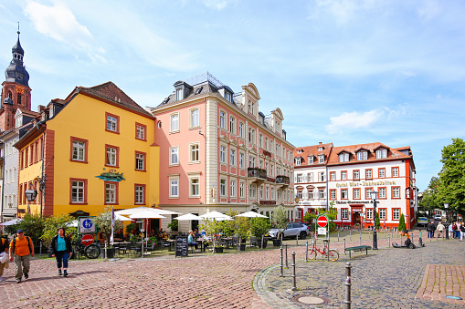 Heidelberg, Germany, August, 10. 2023 - Heidelberg City - Old Town