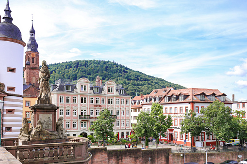 Heidelberg, Germany, August, 10. 2023 - Heidelberg City - Old Town