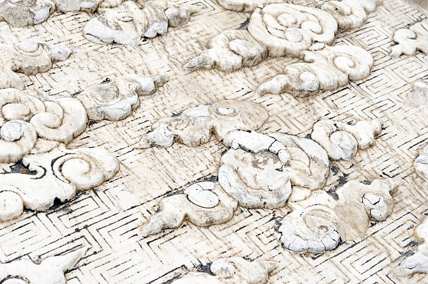 istock Chinese Clouds Carved on Marble 162290586
