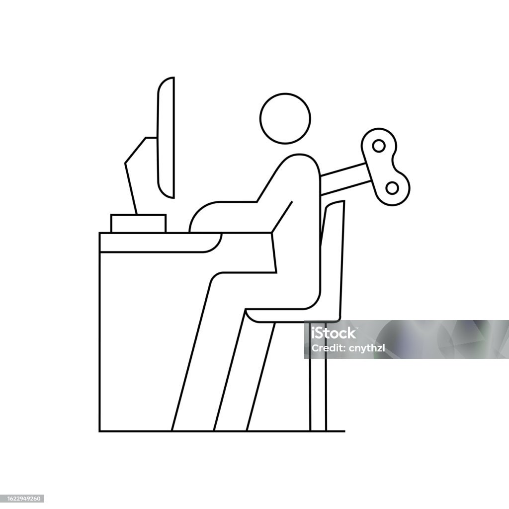 Overworking Concept Vector Illustration Stock Illustration Download