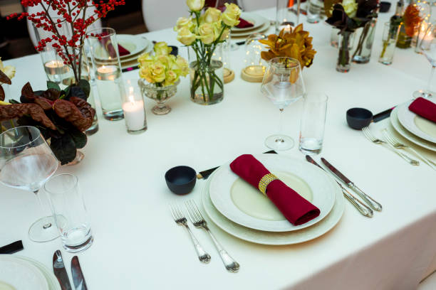 istock decor of flowers on a served table in a restaurant 1622973532