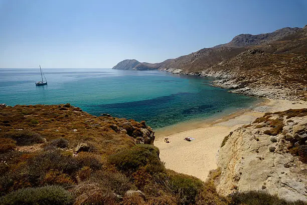 Greece - Aegean sea - Kyklades islands - Serifos Island - a bay in the south coast