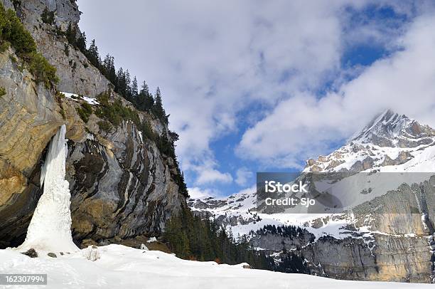 Frozen Waterfall Stock Photo - Download Image Now - Ice, Kandersteg, Beauty In Nature