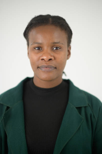 istock Beautiful African woman studio neutral portrait 1623083994