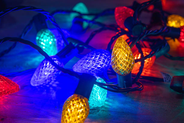 istock Holiday Christmas lights background copy space selective focus design 1623086791