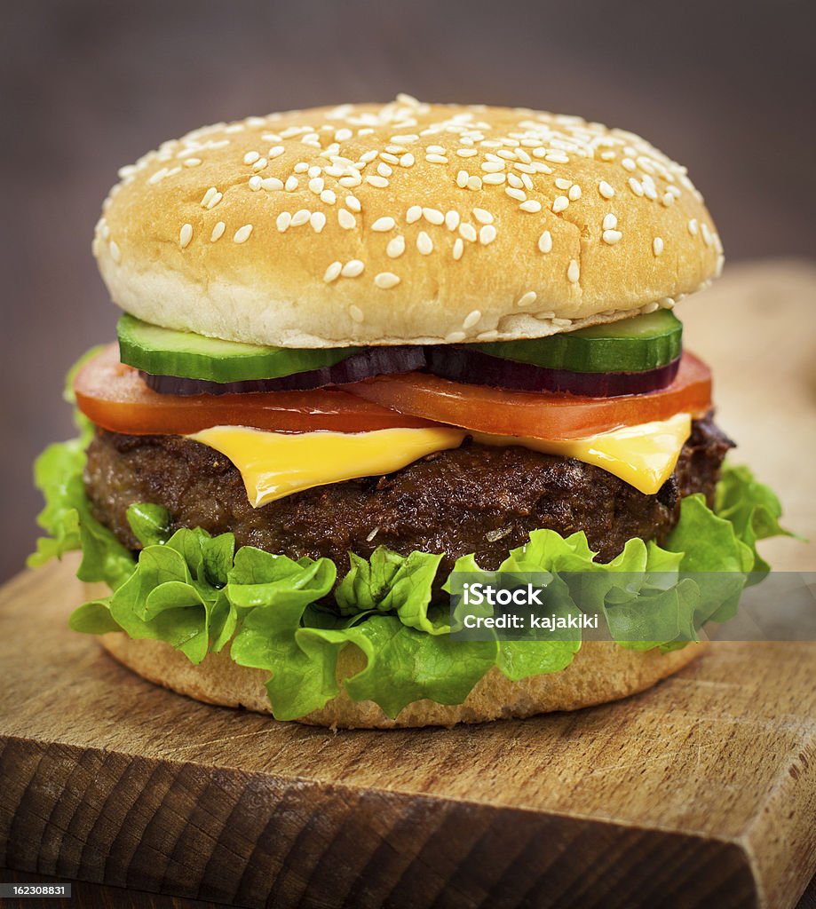Cheeseburger - Foto stock royalty-free di Hamburger