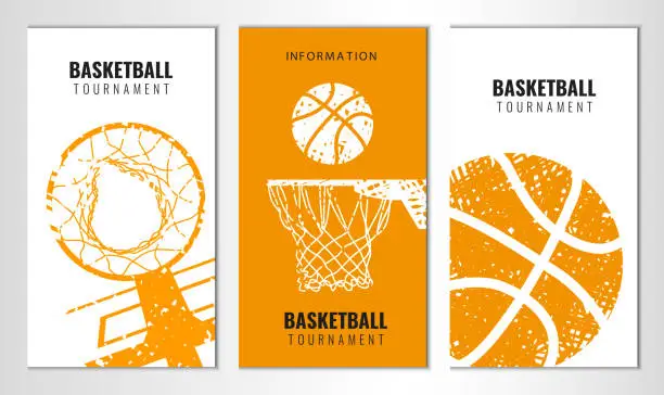 Vector illustration of Basketball banner