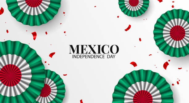 bildbanksillustrationer, clip art samt tecknat material och ikoner med mexico independence day. - mexicos flagga