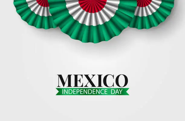 Vector illustration of Mexico Independence Day.