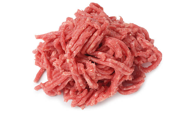 istock A pile of ground meat on a white background 162310003