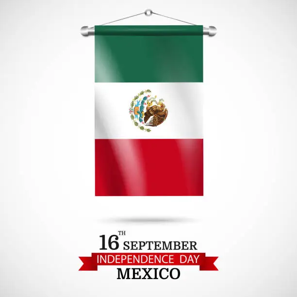 Vector illustration of Mexico Independence Day.