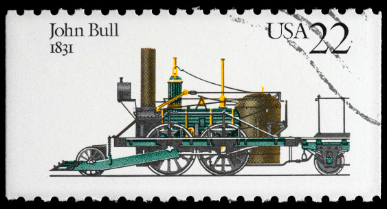 1831 John Bull British-built railroad steam locomotive