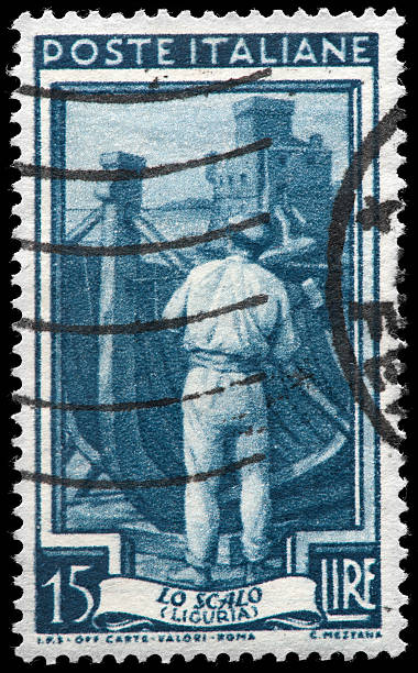 istock Italian Vintage Postage Stamp featuring Liguria 162310658