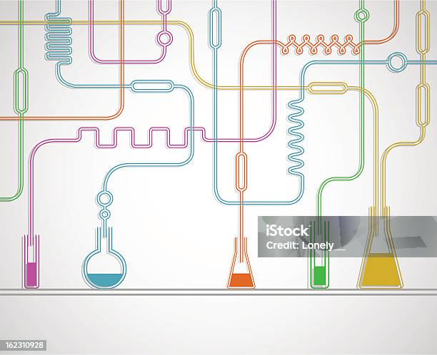 Vetores de Laboratório Produtos Químicos e mais imagens de Analisar - Analisar, Artigos de Vidro de Laboratório, Aula de Química