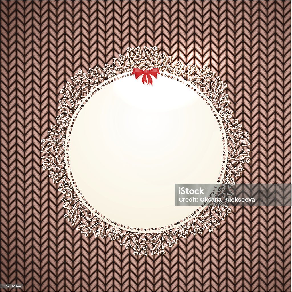 Monture en tricot en toile - clipart vectoriel de Design libre de droits