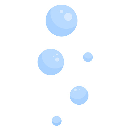 Illustration of Bubbles floating