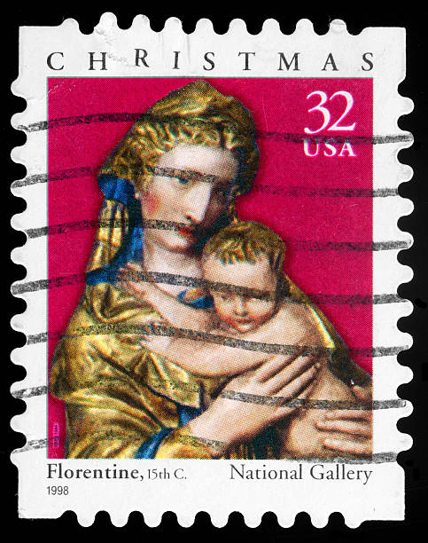 istock Christmas Vintage Postage Stamp 162312667