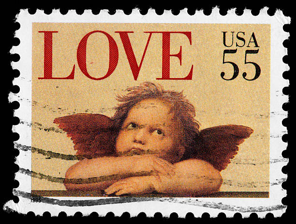 istock Love Vintage Postage Stamp 162312976