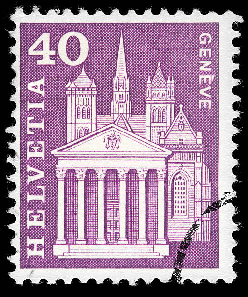 istock Swiss Vintage Postage Stamp 162313140