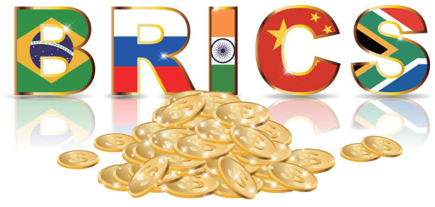 BRICS Five countries constitute the "BRICS":  Brazil,Russia,India,China,South Africa brics stock illustrations