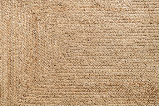 Full frame texture of a jute rug