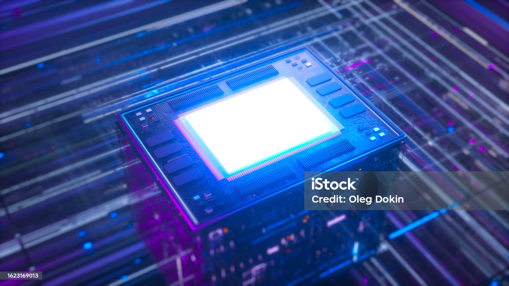 Computer Absstract Abstract Concept Of Computer Processor Unit Stock Photo - Download ...