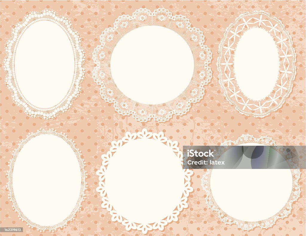 Simple Lace Frame Lace Frames Set Stock Illustration - Download Image Now - Border ...