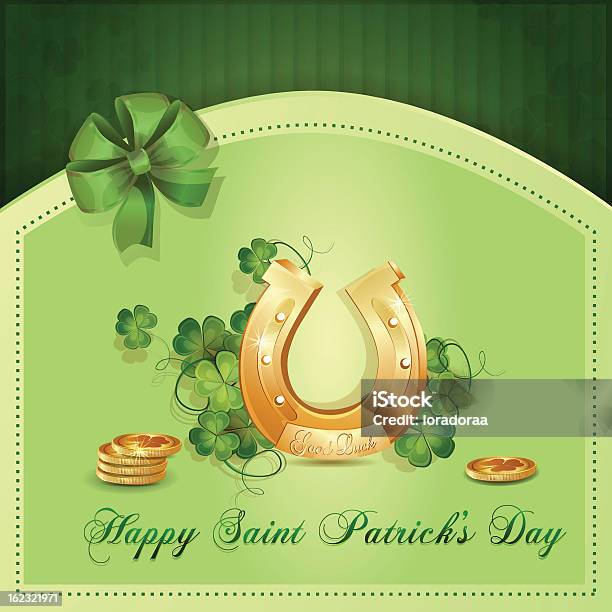 Saint Patricks Day Card Stock Vektor Art und mehr Bilder von Bildhintergrund - Bildhintergrund, Blatt - Pflanzenbestandteile, Feiern