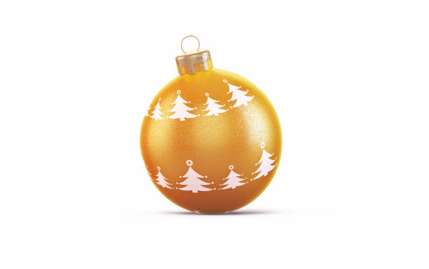 istock Orange Christmas Ornament, Clipping path on White Background 1623236218