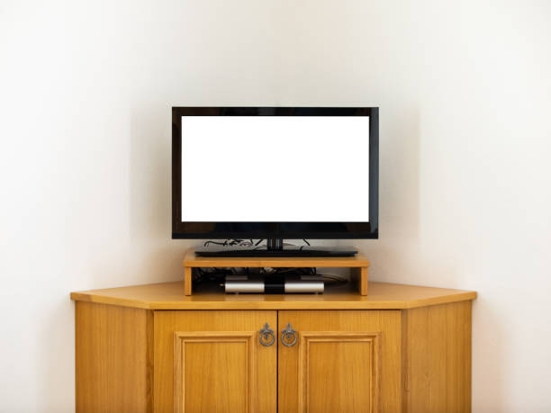 istock Empty TV Screen as a Mockup on old Furniture 1623239020
