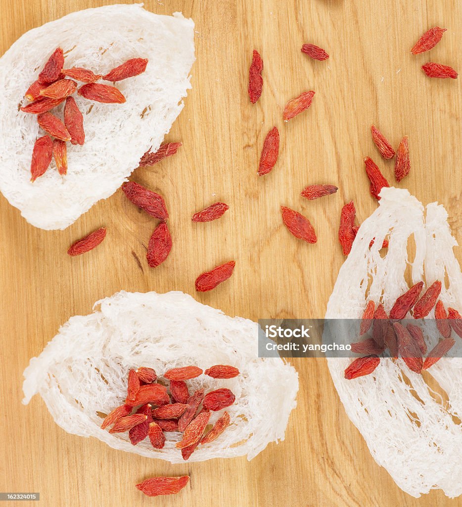 Essbare nest mit chinesischen Bocksdornfrucht Obst - Lizenzfrei Antioxidationsmittel Stock-Foto