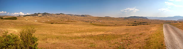istock Panorama empty road in the park Durmitor 162324213