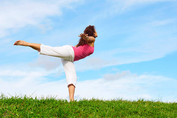 istock Young Beautiful Woman Doing Yoga 162324665