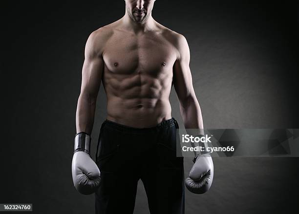 Boxer Mann Stockfoto und mehr Bilder von Boxhandschuh - Boxhandschuh, Brustmuskulatur, Entschlossenheit
