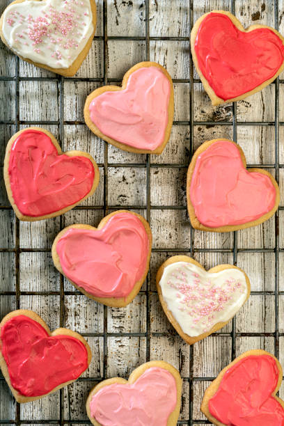 istock Heart shaped colorful cookies 1623264526