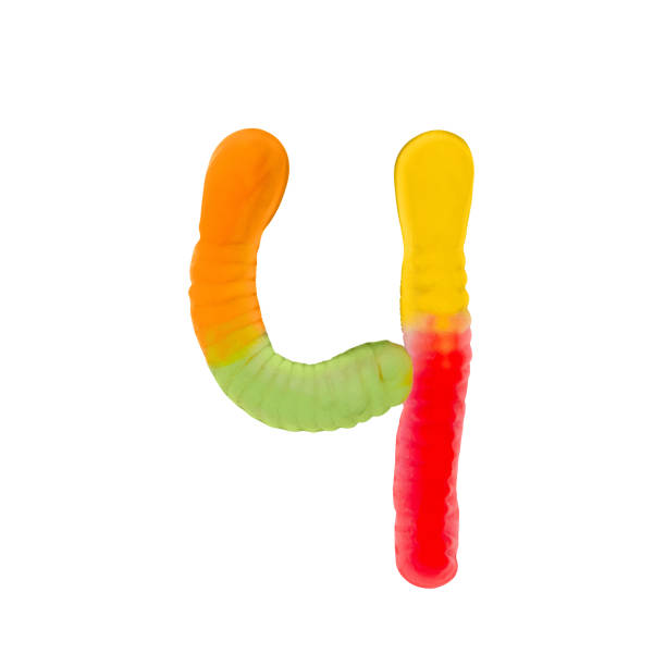 istock Number 4 four of gummy worms 1623276633