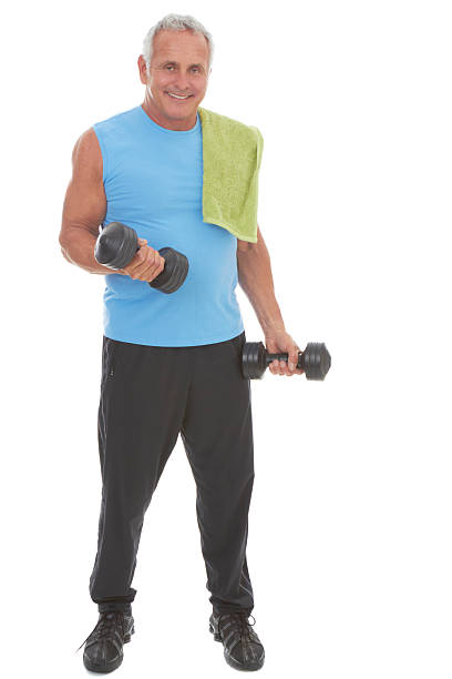 istock Mature caucasion male doing a workout 162327696