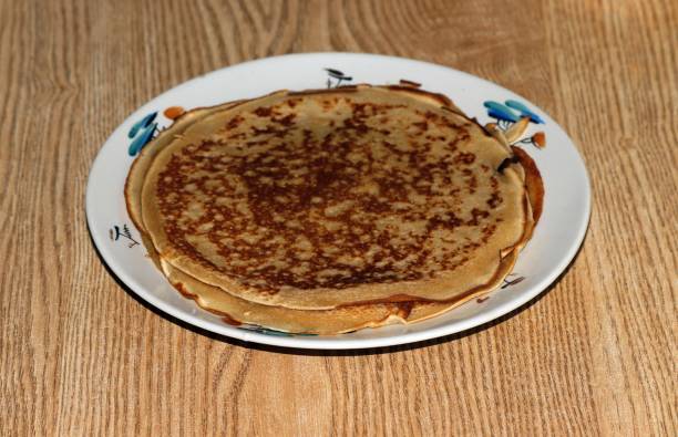 istock Image of a plate with homemade pancakes. 1623313714