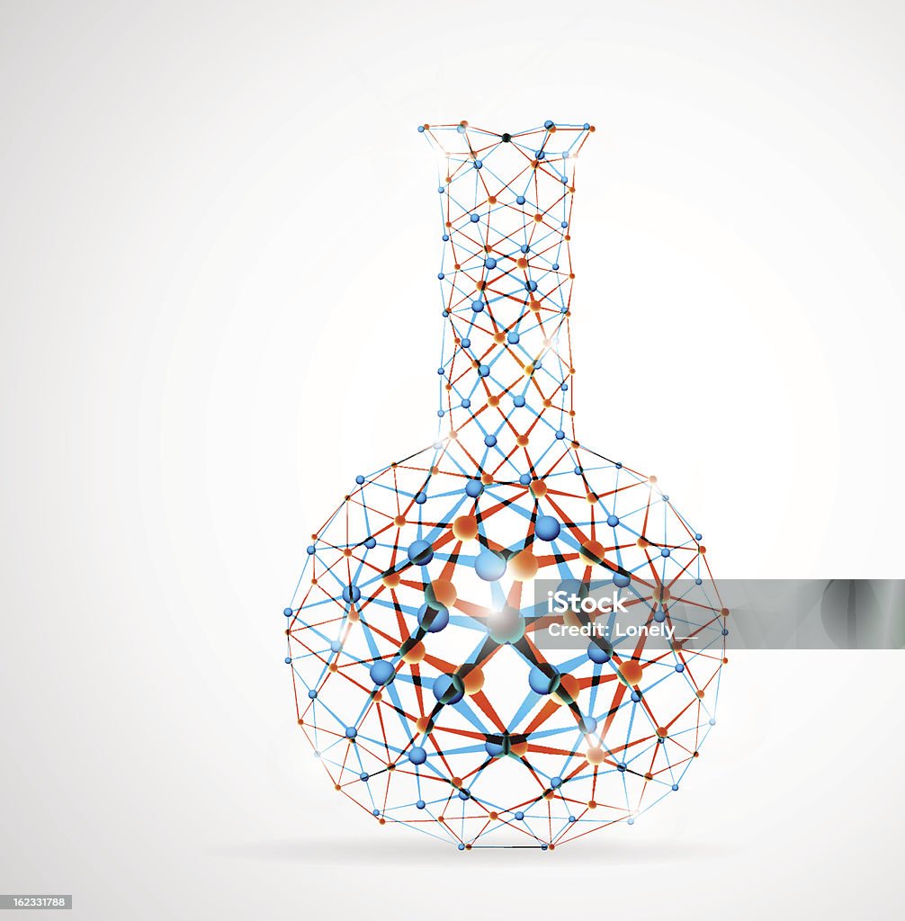 Chimique Fiole conique - clipart vectoriel de Analyser libre de droits