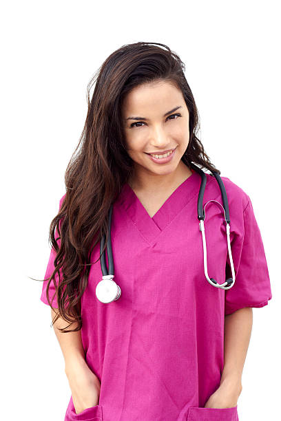 istock Beautiful Young Female Doctor With Hands In Pockets 162331885