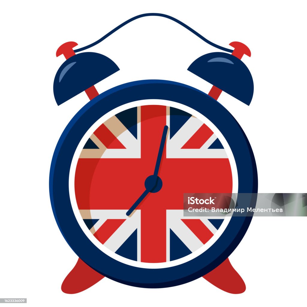 British Flag Alarm Clocktime To Learn Englishlearning Conceptisolated british-flag-alarm-clocktime-to-learn-englishlearning-conceptisolated