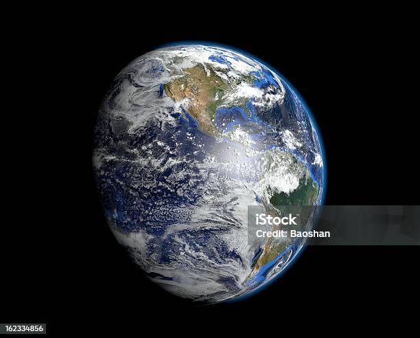 The Most Realistic Earth America Stock Photo - Download Image Now - Planet Earth, Globe - Navigational Equipment, Satellite View