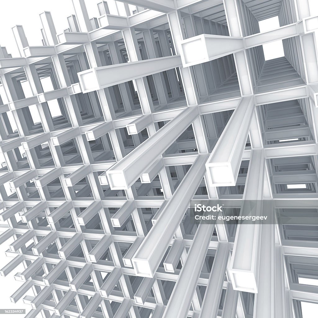 Современного braced строительства на белом фоне - Стоковые фото Абстрактный роялти-фри