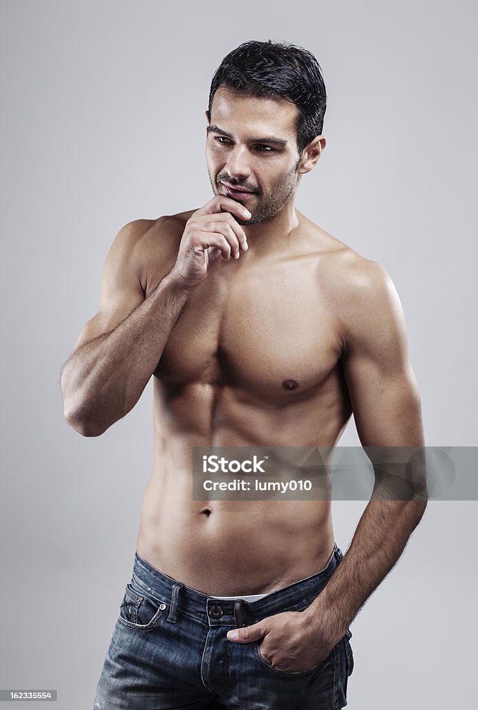 Male beauty Portrait of a beautiful young man 20-24 Years Stock Photo